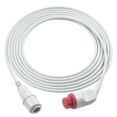 Kabel Adaptor Datex IBP 10Pin ke Konektor Utah 3.5M Abu-abu TPU