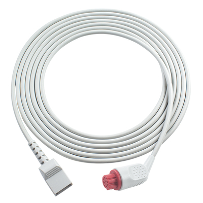 Kabel Adaptor Datex IBP 10Pin ke Konektor Utah 3.5M Abu-abu TPU