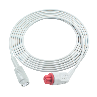 Kabel Adaptor Datex IBP 10Pin ke Konektor Utah 3.5M Abu-abu TPU