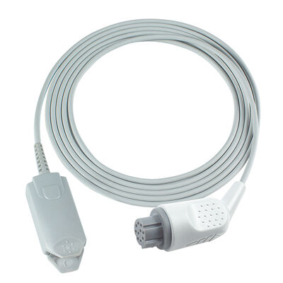 Kabel Sensor SpO2 GE Datex Ohmeda OXY-C7 10Pin Ke DB9 Kabel Ekstensi Adaptor SpO2 AS/3 CS/3 Capnomac Ultima Cardiocap