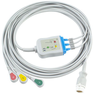 Kabel EKG 5 Lead 12 Pin M1975A untuk Dewasa Pediatrik