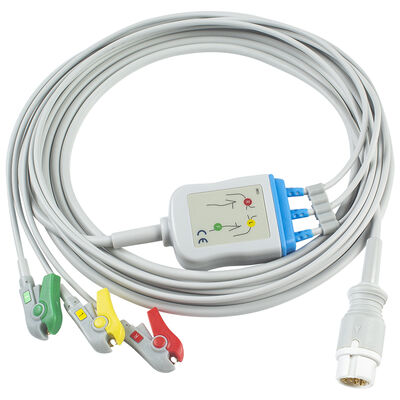 Kabel EKG 5 Lead 12 Pin M1975A untuk Dewasa Pediatrik