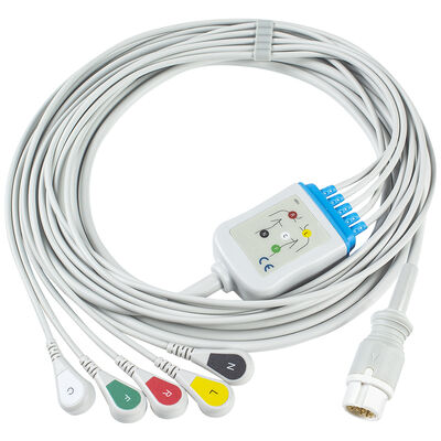 Kabel EKG 5 Lead 12 Pin M1975A untuk Dewasa Pediatrik