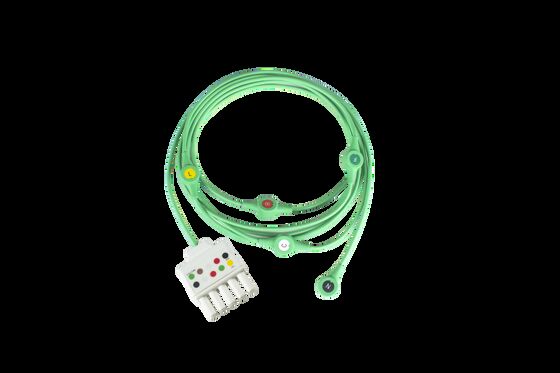 Siemen Draeger Monolead MS16160 MS16161 EKG EKG pasien Kabel dan Leadwires 3 Lead Wire Dual 5Pin