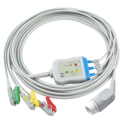 Ph 43100A 8Pin EKG Kabel dan kabel bantalan hp Mesin defibrillator CodeMaster XL+