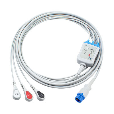 Innomed Cardio-Aid CA360-B defibrilator 12Pin EKG Kabel EKG dan Kabel Timbal 3 Timbal