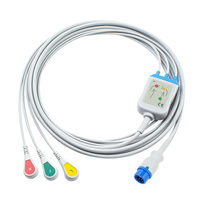 Innomed Cardio-Aid CA360-B defibrilator 12Pin EKG Kabel EKG dan Kabel Timbal 3 Timbal