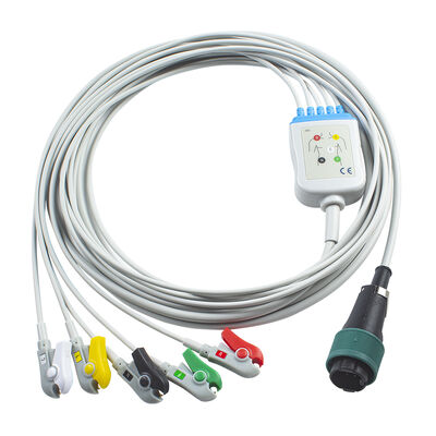 Saadat 6pin 8pin kabel EKG satu bagian dan kabel timah