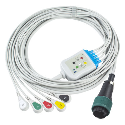Saadat 6pin 8pin kabel EKG satu bagian dan kabel timah
