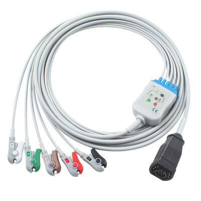 Zoll 15Pin kabel EKG satu bagian dan kabel timah