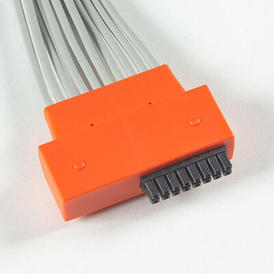 Kabel EKG Holter 10 Sadapan Kompatibel Cardioline TouchECG HD+ dengan Bahan TPU dan Kode Warna IEC