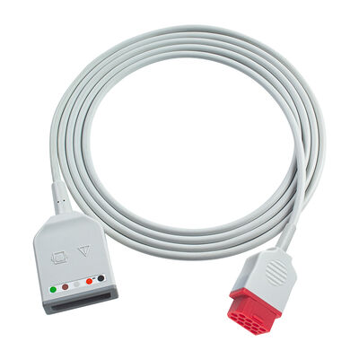Bionet 12Pin BM3 BM5 3 5Lead ECG Trunk Adapter Kabel Euro Style dengan Drager ECG Extension Cables