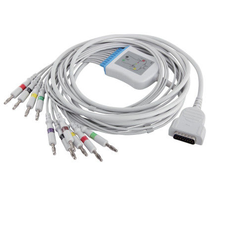 GE Marqutte EKG Cable Dan Leadwires IEC 4.0Banana Connector MAC500 MAC600 2104727-001