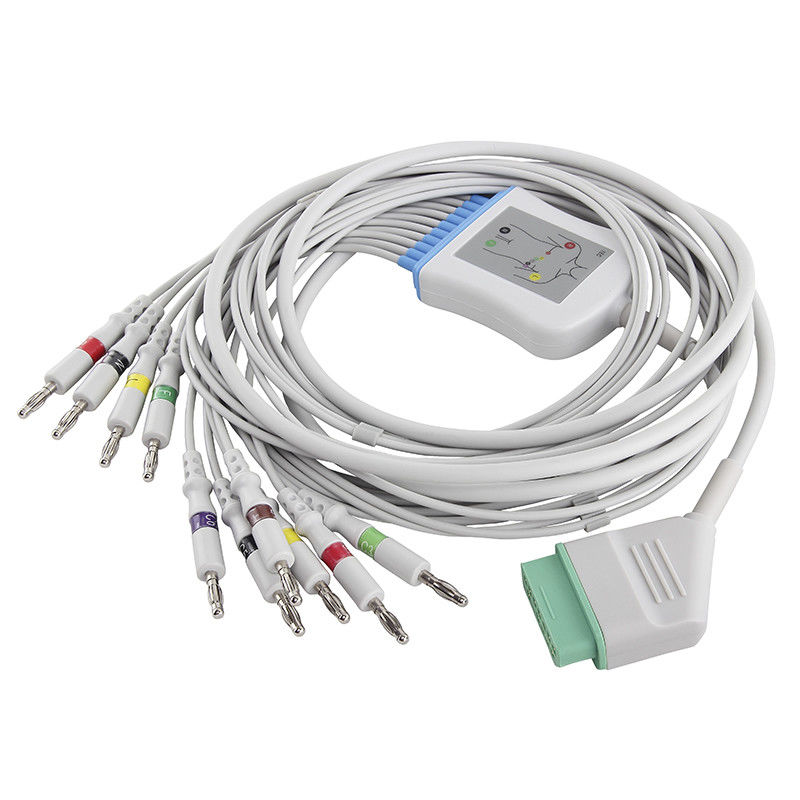 Nihon Kohden Jepang BSM-2301 BSM-2353 01.57.107048 EKG CableLeadwires 4.0Banana