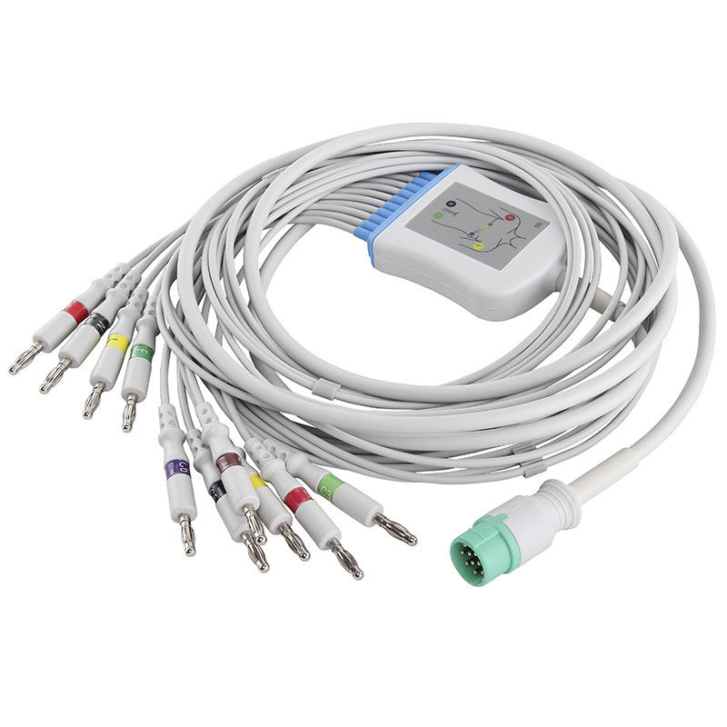 Fukuda EKG Cable dan Leadwires IEC 4.0Banana Connector Direct-Connect EKG Cable