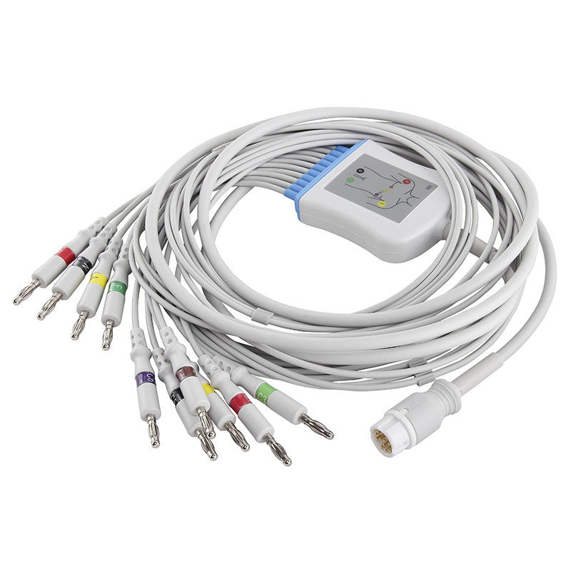 Kabel EKG P-Hilips/HP M17770A M1771A M2461A Dan Konektor Pisang IEC 4.0 Leadwires