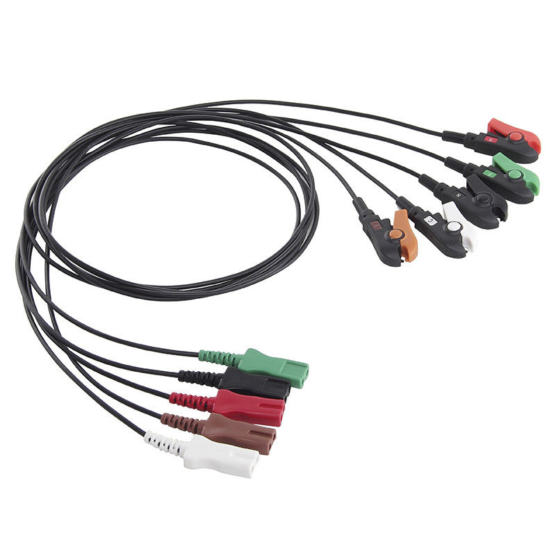 LL Style Kawat Tembus Radio Kawat Utama EKG Radiaotransparan Kabel dan Kabel Utama EKG Radiotransparan 5 Timbal