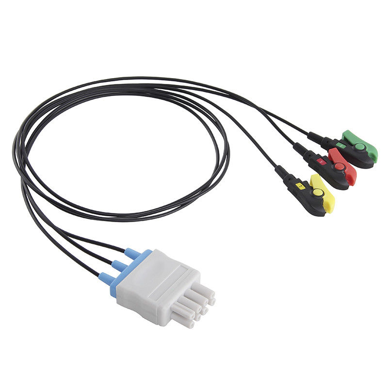 Nihon Konhden X-Ray CT Radiotransparent ECG Leadwires 3 Lead MRI ECG Radiotranslucent Kabel dan Lead Wire