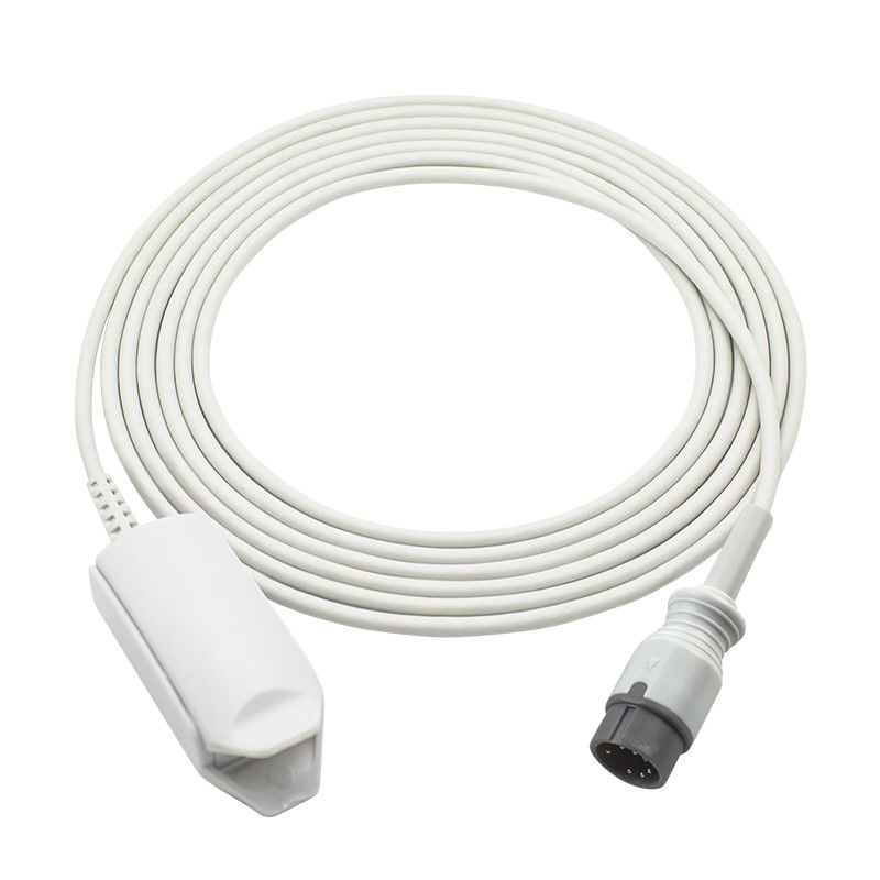 Zoncare Dapat Digunakan Kembali SpO2 Sensor PM-7000C PM-7000D 6Pin Dewasa Klip Jari SpO2 Probe