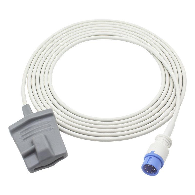 Biolight SpO2 Sensor Probe Serangkaian 9Pin Digital Tech Dewasa Lembut Klip SpO2