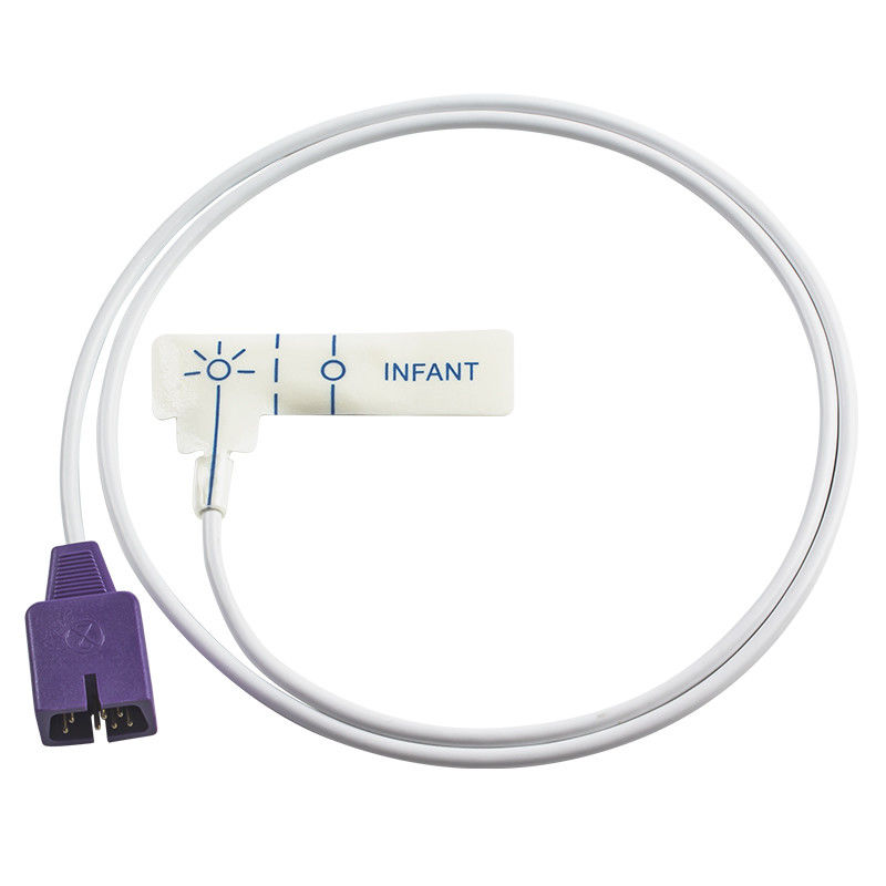 N-ellcor DB9 7pin I20 Sensor SpO2 Sekali Pakai N-3000 PB-3940 Probe SpO2 Sekali Pakai Busa Putih Bayi