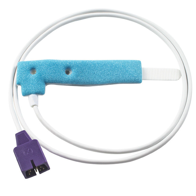 N-ellcor DB9 7pin D20 Sensor SpO2 Sekali Pakai Pediatrik SpO2 Biru Symphony N-3000 Probe SpO2 Sekali Pakai