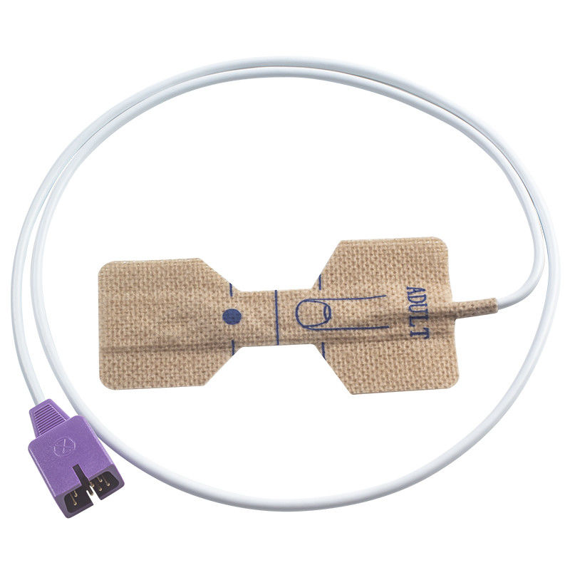 N-ellcor DB9 7pin D25 Sensor SpO2 Sekali Pakai N150 NPB 290 Dewasa Non woven Fabric Disposable SpO2 Probe