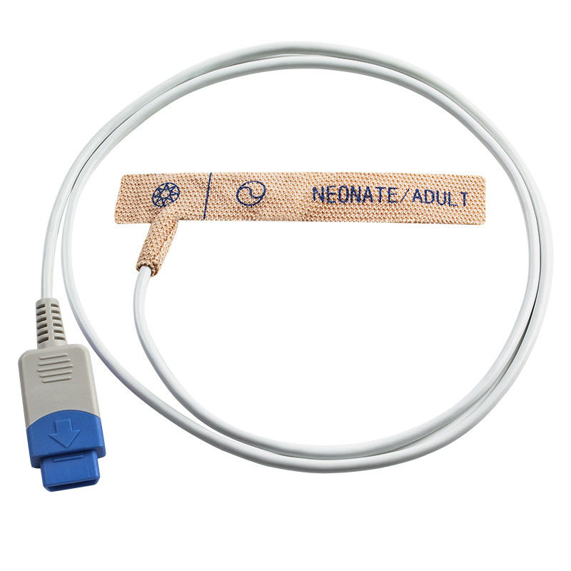 Datex Ohmeda 9pin TS-AF-25 Kain Peregangan Kulit Neonatus Dewasa Sekali Pakai Probe SpO2 Sekali Pakai