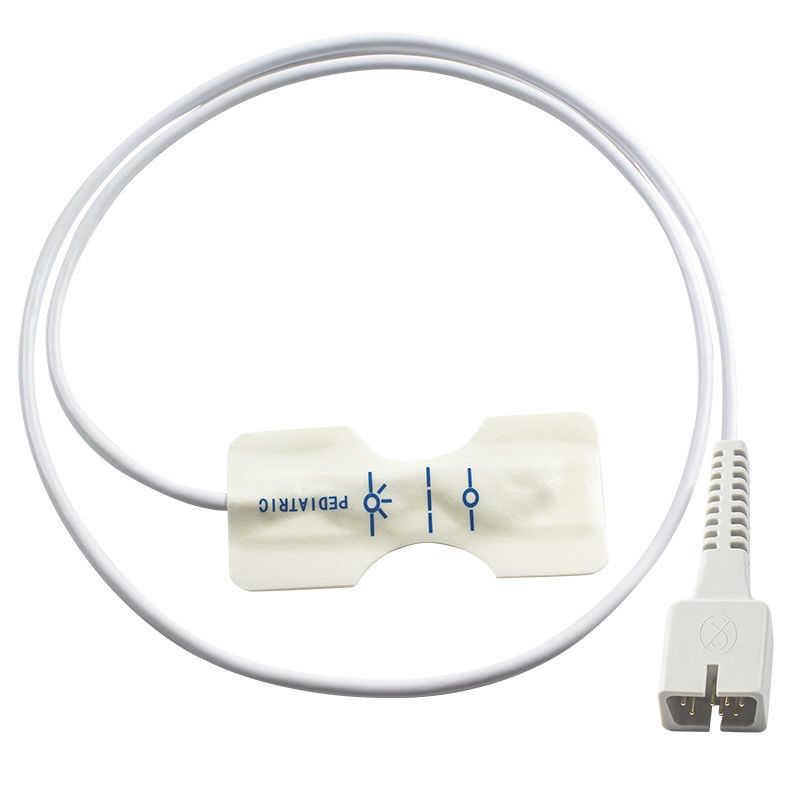 Digital Tech Pediatric SpO2 Sensor sekali pakai busa putih untuk EKG1200G PM50 PM60D