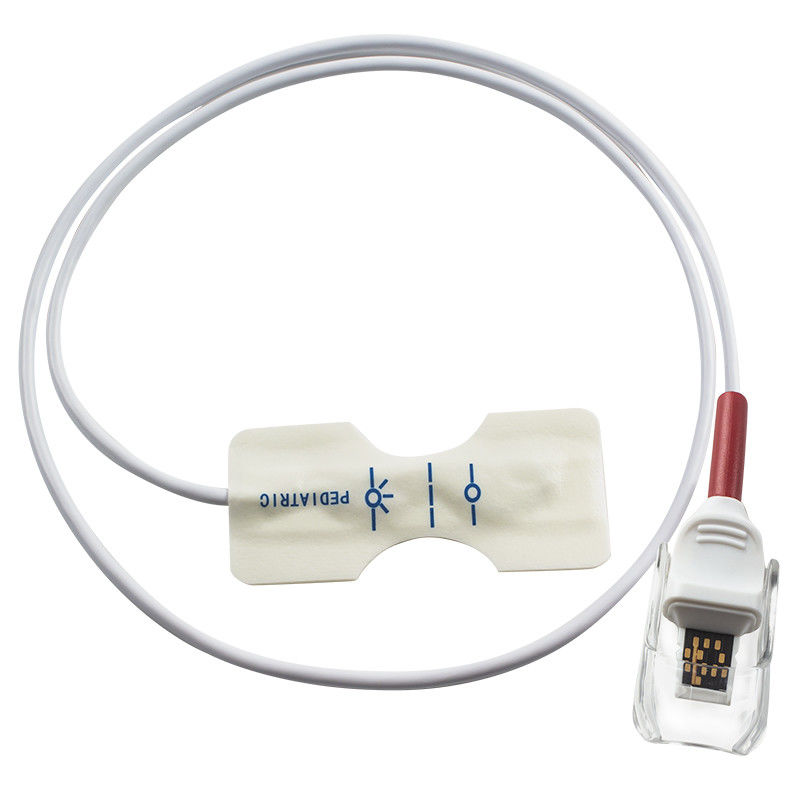 Untuk M-asi-mo Baru 4476 4001 4075 RD SET Teknologi Pelangi Merah Sensor Spo2 Sekali Pakai Busa Putih Anak