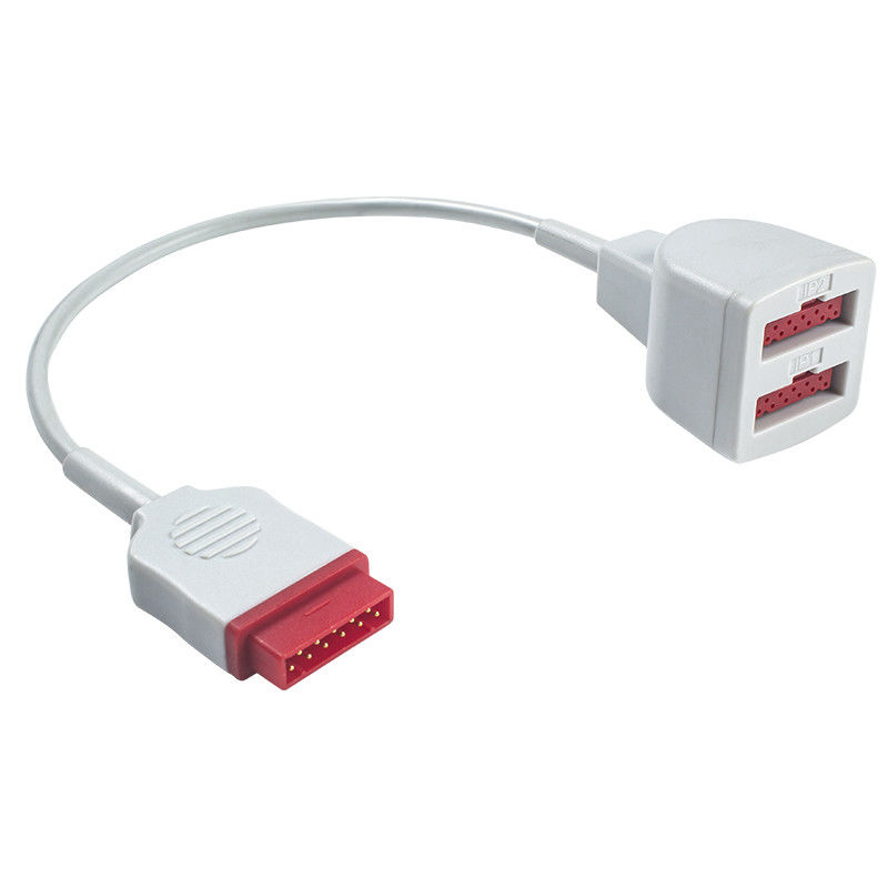 Kabel Adaptor GE Marquette IBP 2005772-001 2103966-001 Kabel Ekstensi Transduser Ganda 11pin