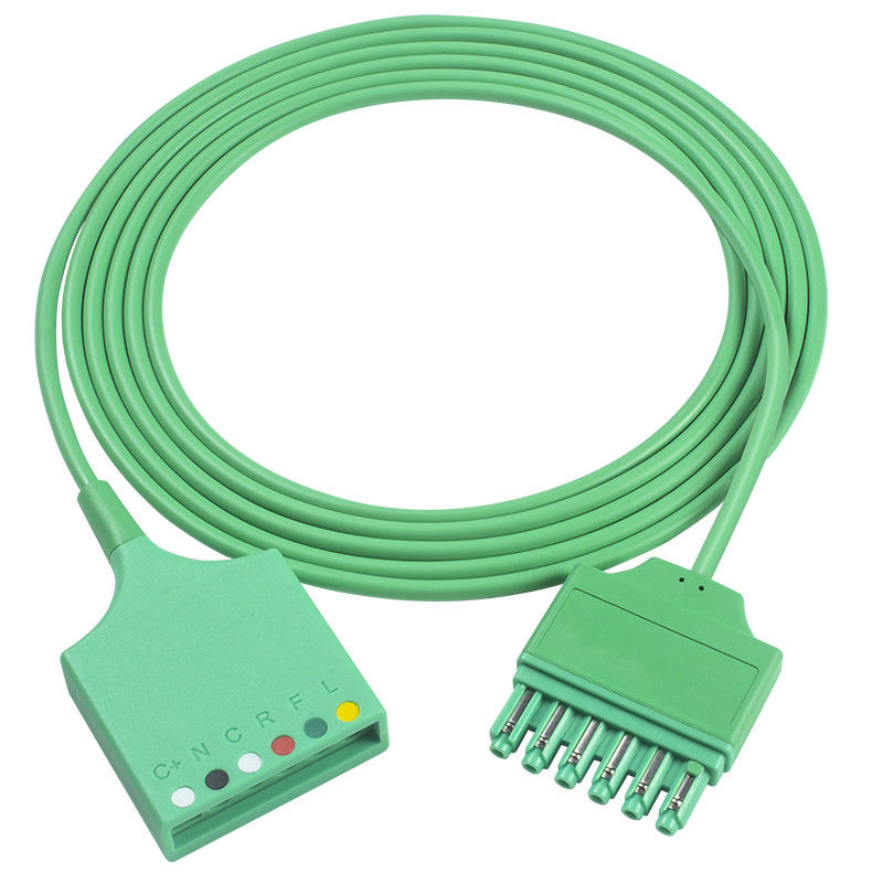 Kabel Adaptor Bagasi EKG Sie-me-ns Draeger MS16256 6Lead Kabel Ekstensi EKG Drager Konektor Pin Tunggal
