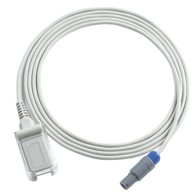 Kabel Sensor SpO2 Kompatibel Anke 5Pin ke DB9 SpO2 Kabel Ekstensi Adaptor 2.4M TPU