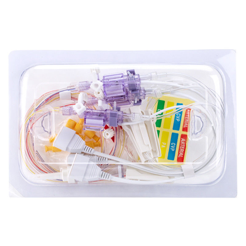 PVB PB Tipe Ternary Pengubah IBP sekali pakai Pengubah Tekanan Darah untuk kabel adaptor IBP