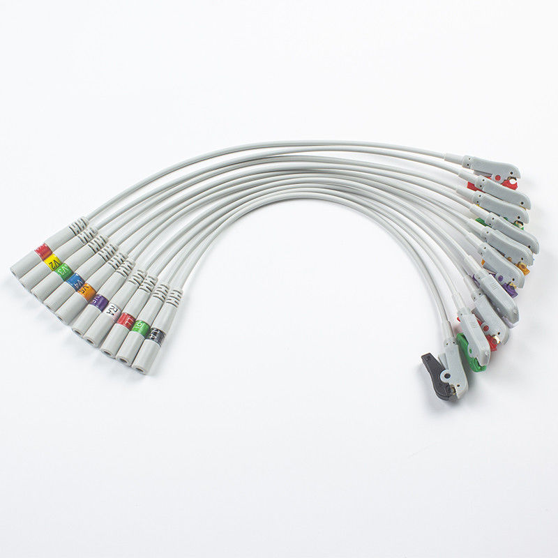 Bagian EKG Pigtail Adapters 989803101701 40498E 4.00MM ECG Snap To Banana Plug Adapter