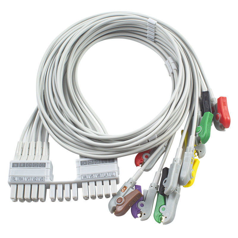 Mortara Burdick 10 Lead EKG Lead Wire ECG Leadwires 9293-041-50 9293-046-60 Untuk ELI 150C