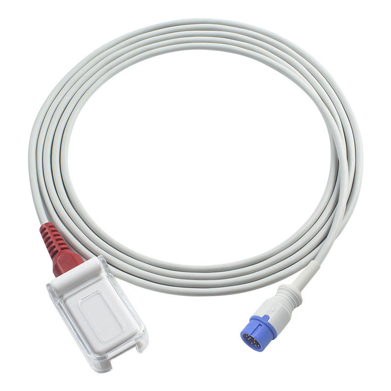 for M-asi-mo Red Tech C30/C50/C80 SpO2 Kabel Sensor SpO2 Kabel Ekstensi Adaptor 12Pin untuk Kabel Pasien DB9