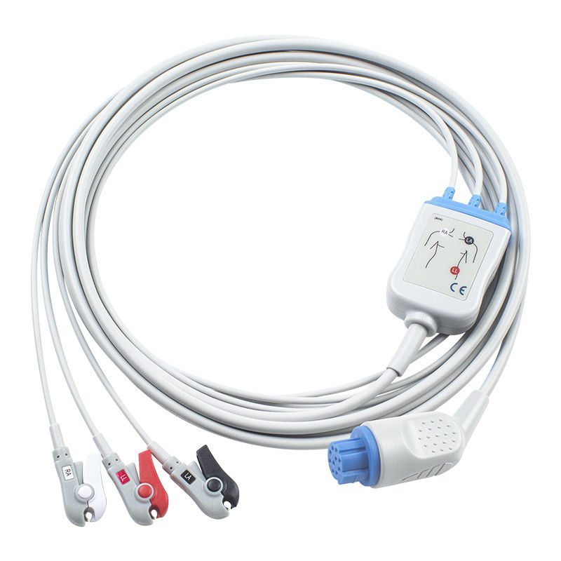Untuk Artema S&W Kompatibel langsung-Connect ECG Kabel dan leadwires 3Lead AHA Grabber