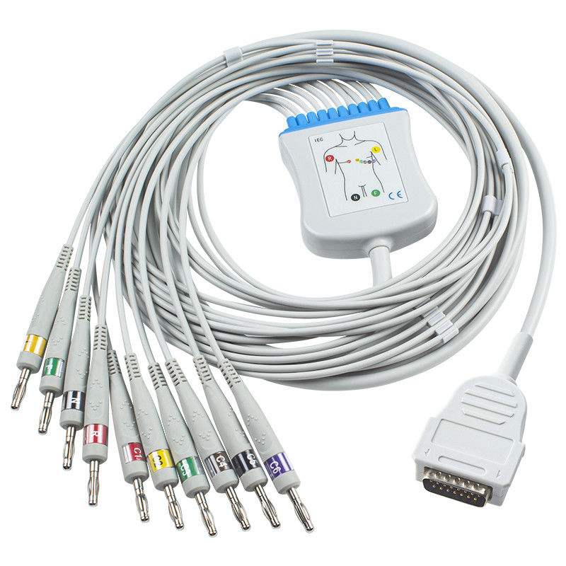 Mortara Burdick Direct Connect Kabel EKG 012-0844-01 Eclipse 400 Atria 3100 Premier IEC Banana 4.0 7704 Kabel EKG 10Lead
