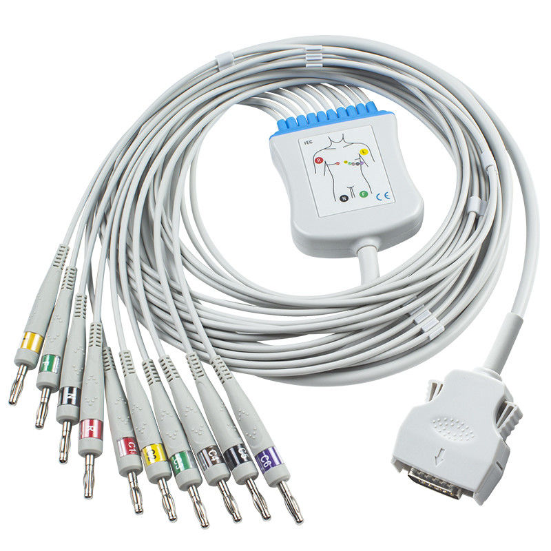 Kabel EKG Mortara Direct Connect 9293-021-50 Kabel EKG Untuk ELI 100, ELI 200, ELI 50 Banana 4.0