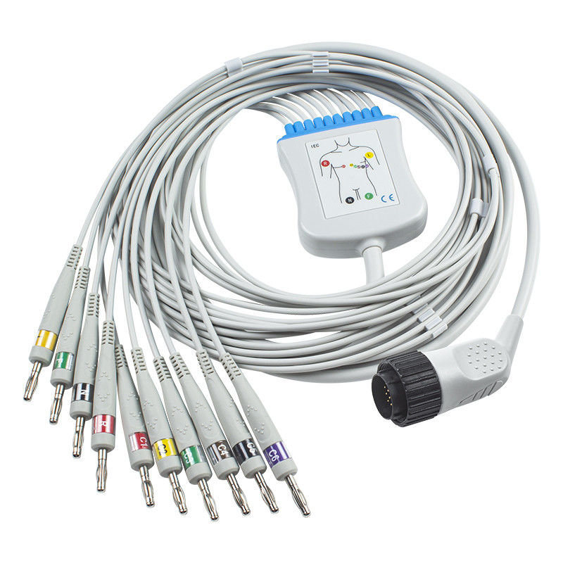 Kabel EKG Kenz PC-104 63050074 63050075 Konektor Pisang IEC 4.0 16pin
