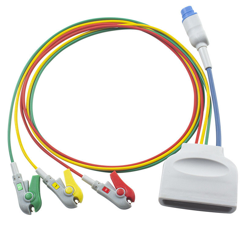 P-hilips MX40 Telemetry ECG Leadwires dengan SpO2 Sensor 3 Lead ECG Leadwire 989803171911