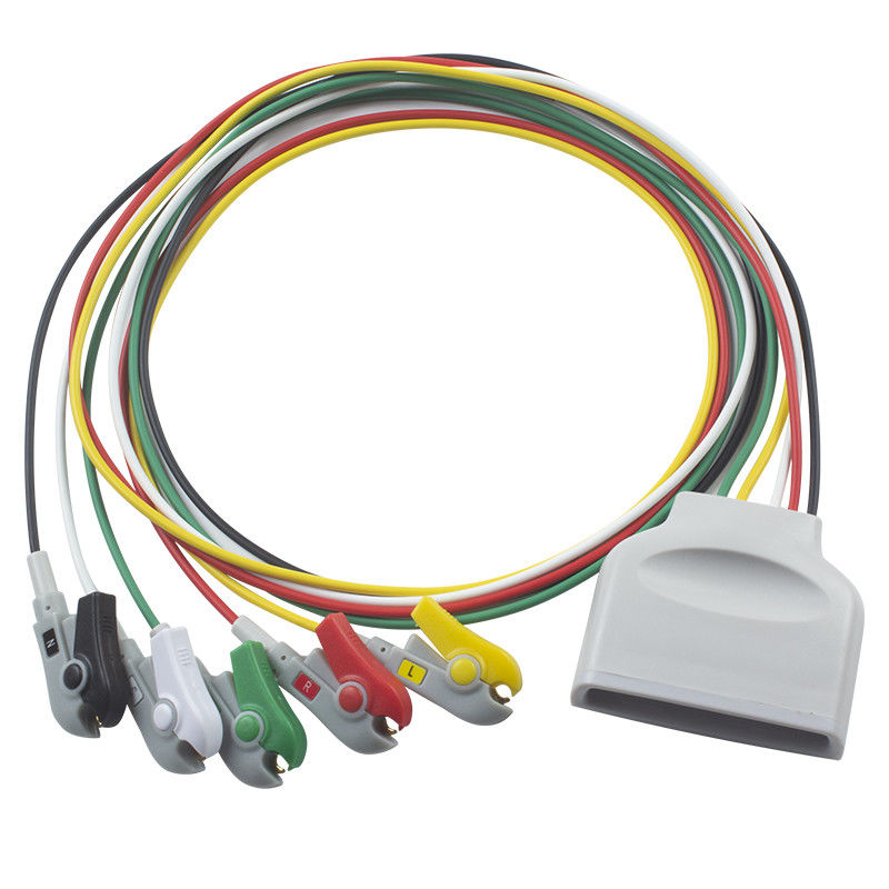 P-hilips MX40 Telemetry ECG Leadwires Kabel pasien 5 Lead ECG Leadwire IEC Grabber Clip 989803171931