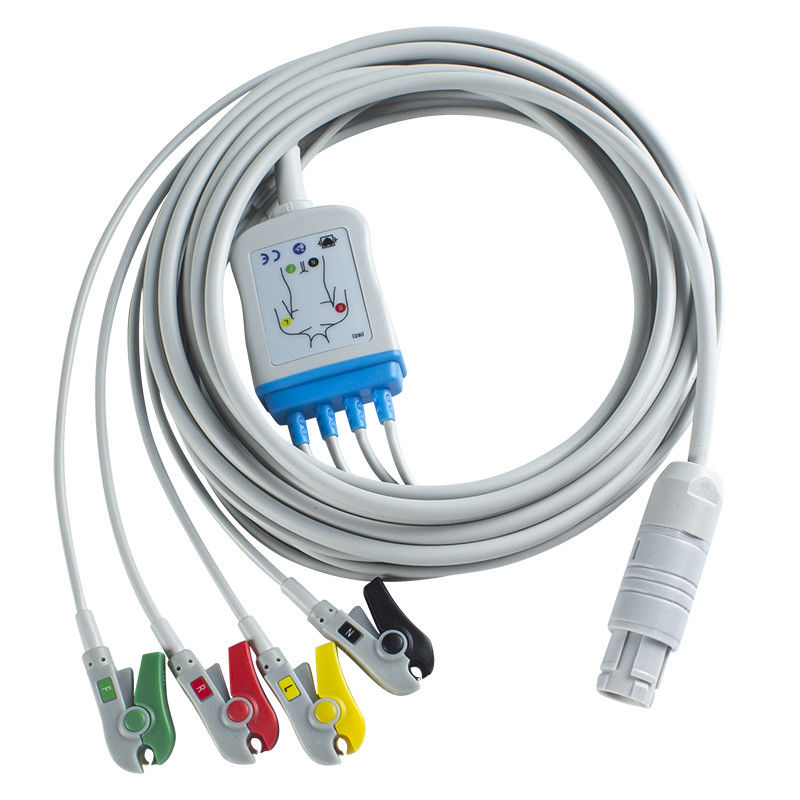 Primedic Defibrillator ECG Kabel dan kabel lead 16pin EKG langsung ke mesin 4kanal EKG Kabel