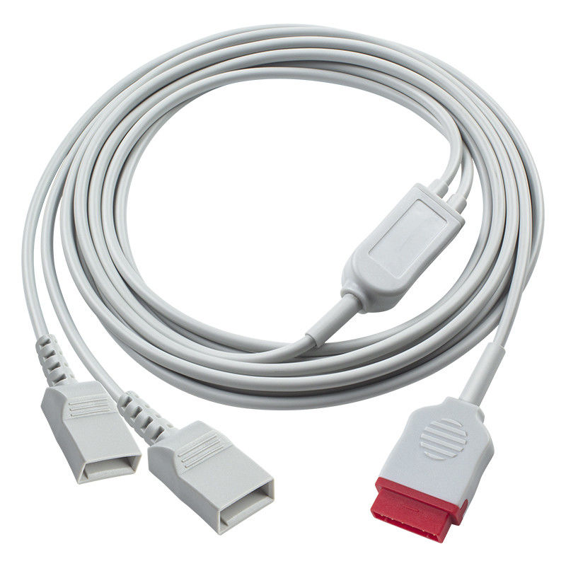 GE IBP Adapter Cable 2016997-003 2016997-004 11pin ke Dual Utah Connector Transducer Extension Cable