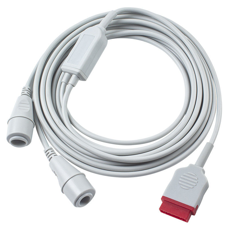 GE Invasif Tekanan Darah Transducer IBP Adaptor Kabel 2 * Edward 6pin IBP Ekstensi Kabel