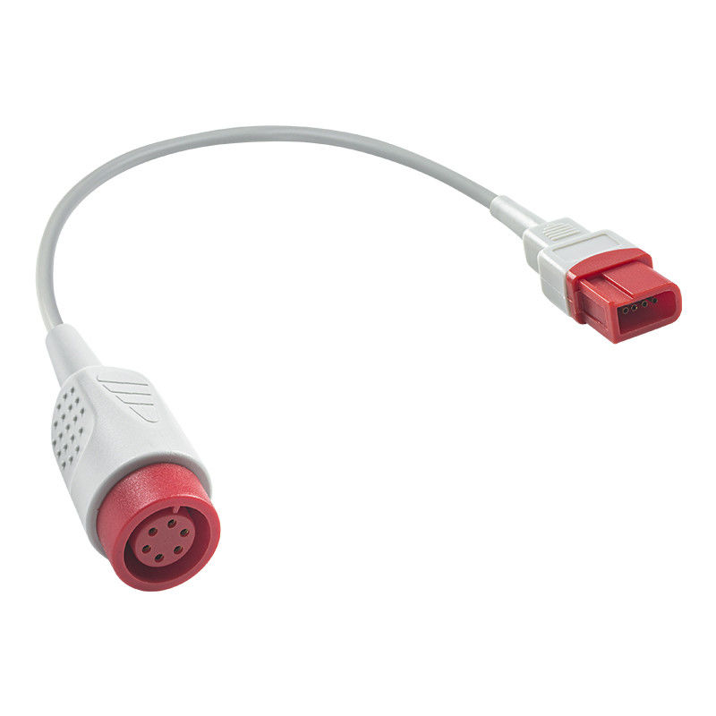 Spacelabs persegi panjang 10Pin Ke Bulat 6Pin IBP Adapter Kabel IBP Ekstensi Kabel 0,3 Meter