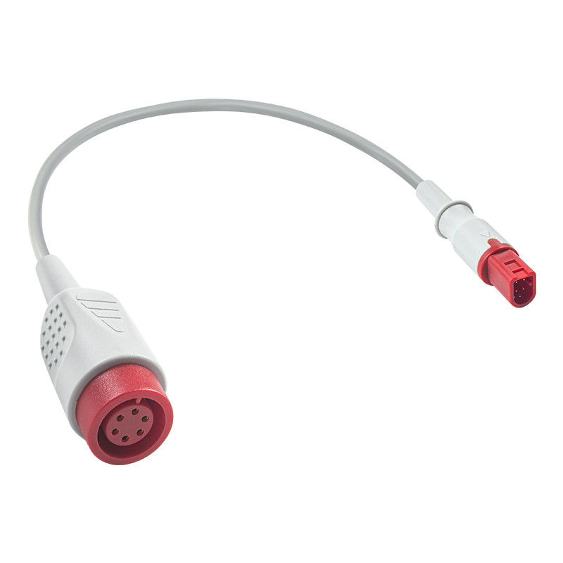 Mindray 5pin ke 6pin Transducer IBP Adapter Kabel TPU IBP Ekstensi Kabel 0.3Meter