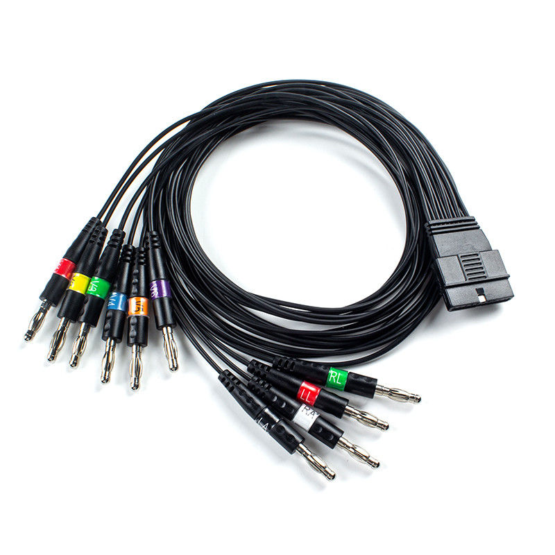 10 Wire EKG Patient Cable Banana Plug AHA Untuk FT-1 Kode 2.400331 Untuk S-Chiller