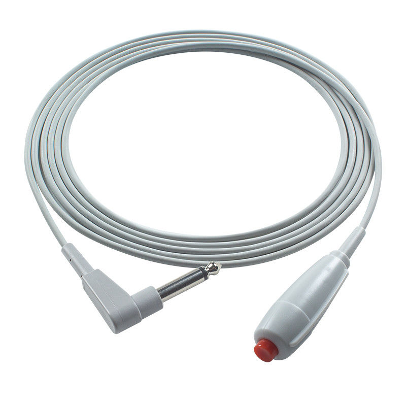 6.3mm Perawat Call Cord Merah Tekan tombol Kabel untuk Perawat Stasiun Perawat Call Pendant
